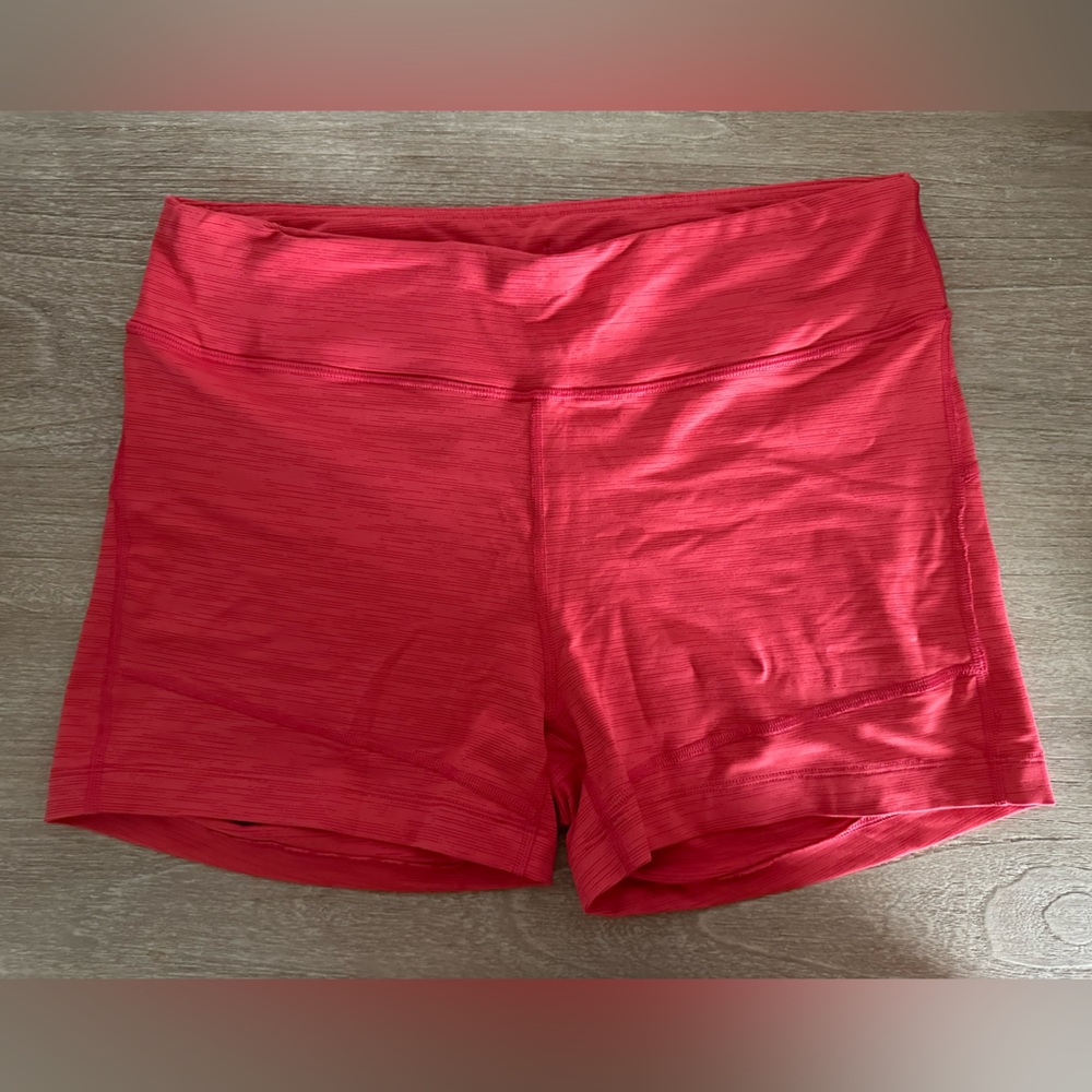 Outdoor voices red compression bike shorts size XL